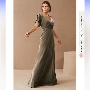 Jenny Yoo Ellis Velvet Bridesmaid Dress